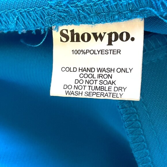 Showpo. Dress Pants Sz 10 US Blue Pockets Officecore - Picture 6 of 8